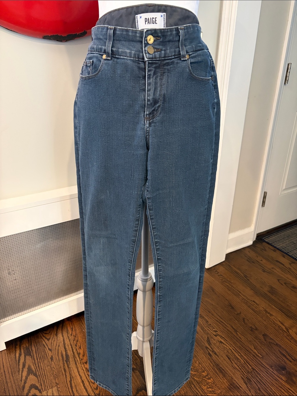 Paige Denim Hidden Hills Straight Leg 5 pocket Jeans, size 30 x 32